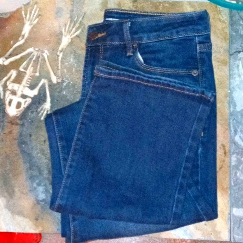 Midrise Kicker Bootcut Super Dark Wash Jeans